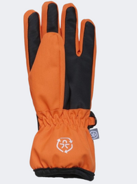 Color Kids Boys Skiing Gloves Orange