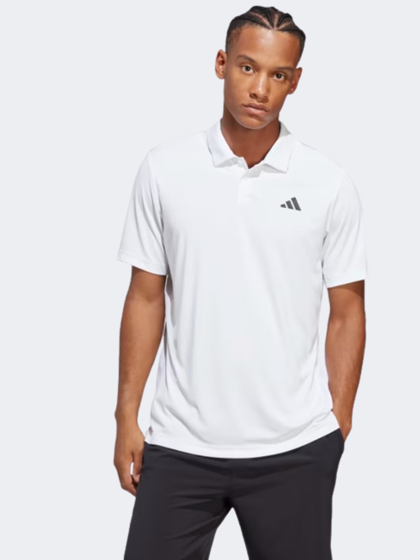 Adidas Club Men Tennis Polo Short Sleeve White