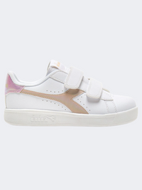Diadora Game P Ps-Girls Lifestyle Shoes White/Sand Beige