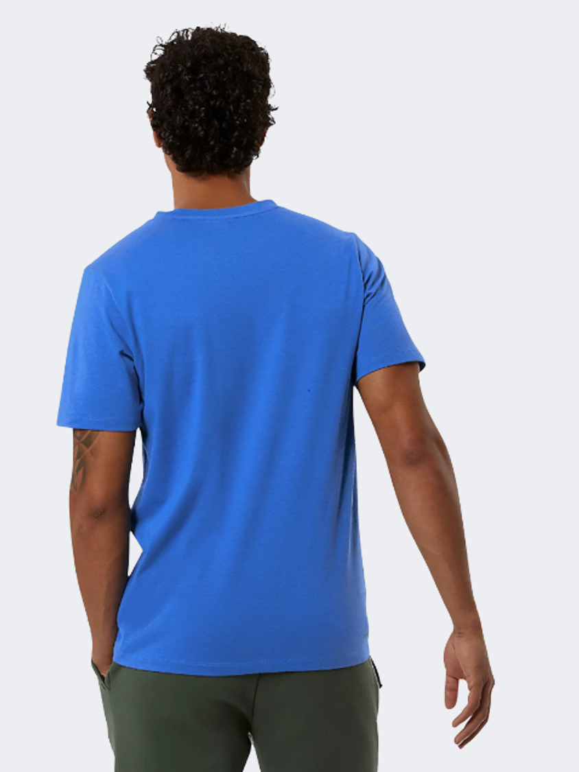 New Balance Heathertech Men Training T Shirt Marine Blue MikeSport Lebanon