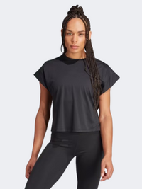 Adidas Studio Women Training T-Shirt Black/Grey