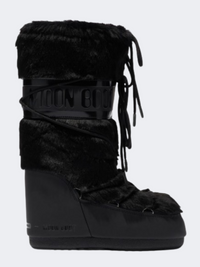 Moonboot Icon Faux Fur Women After Ski Boot Black