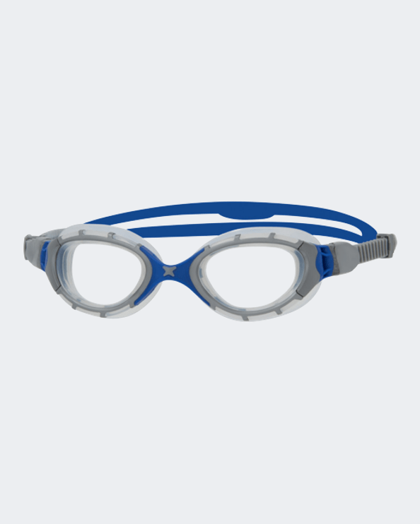 Zoggs Predator Flex Unisex Swim Goggles Grey/Blue 461041-Gybltsmr