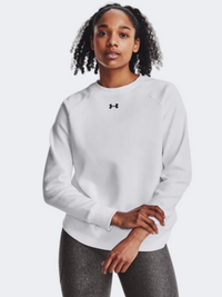 Under Armour Rival Fleece Women Lifestyle Sweatshirt White/Black
