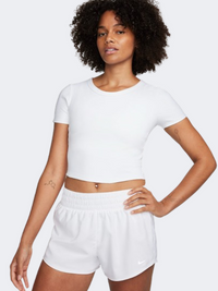 Nike One Fitted Women Training T-Shirt White/Black