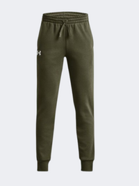 Under Armour Rival Fleece Boys Training Pant Marine Green/White