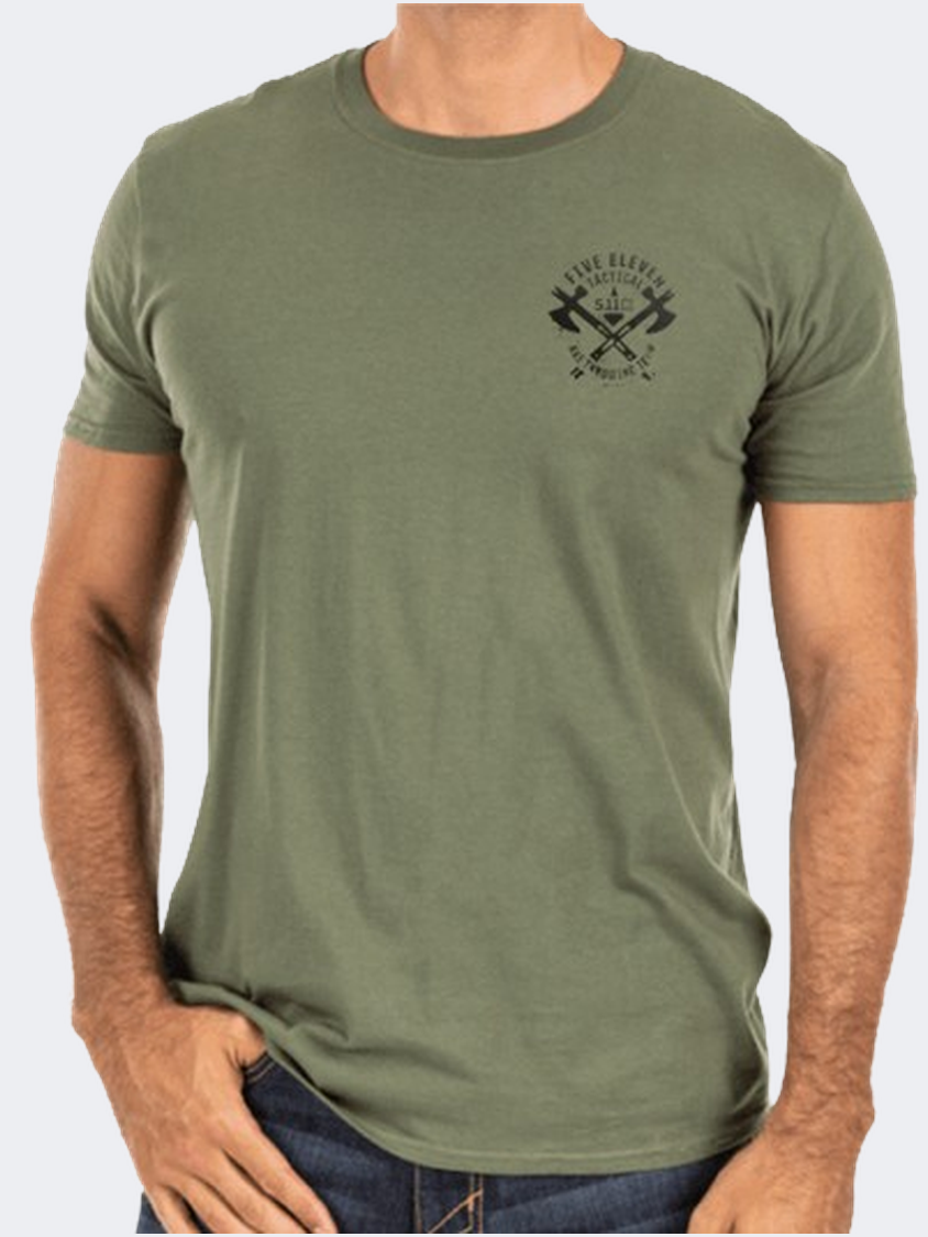 5-11 Emea Axe Throwing Men Tactical T-Shirt Military Green