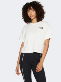 The North Face Nuptse Face Women Lifestyle T-Shirt Gardenia White