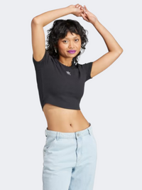Adidas Essential Rib Women Original T-Shirt Black
