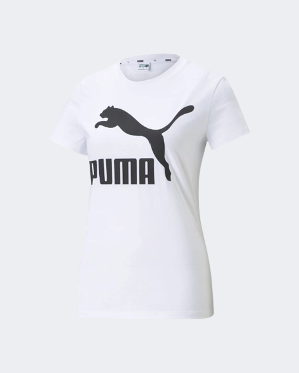 Puma Classics Logo Women Lifestyle T-Shirt White 53007602