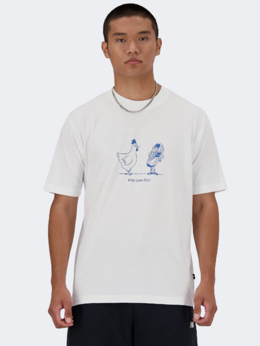 New Balance Chicken Or Shoes Relax Men Lifestyle T-Shirt White