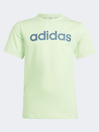 Adidas Linear Little Girls Sportswear T-Shirt Green Spark/Ink