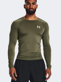 Under Armour Comp Men Training Long Sleeve Marine Green/White