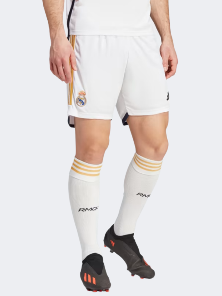 Adidas Real Madrid 23/24 Men Football Short White/Gold