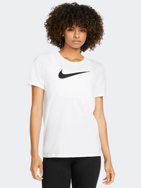 Nike Dri-Fit Swoosh Women Training T-Shirt White/Black
