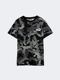Puma Ess Camo Boys Lifestyle T-Shirt Black