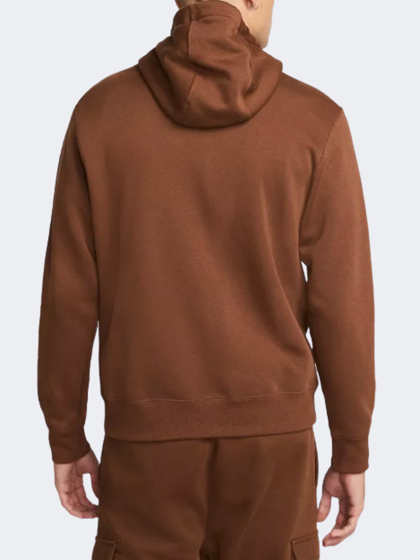 Nike Sportswear Club Fleece Men Lifestyle Hoody Brown