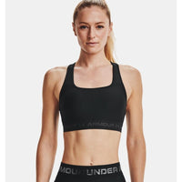 Under Armour Mid Crossback Women Training Bra Black/Jet Gray