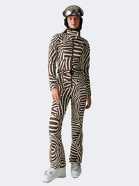 Bogner Misha Women Skiing Overall Brown/Off White