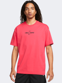 Nike Max 90 Swoosh Men Basketball T-Shirt Fusion Red