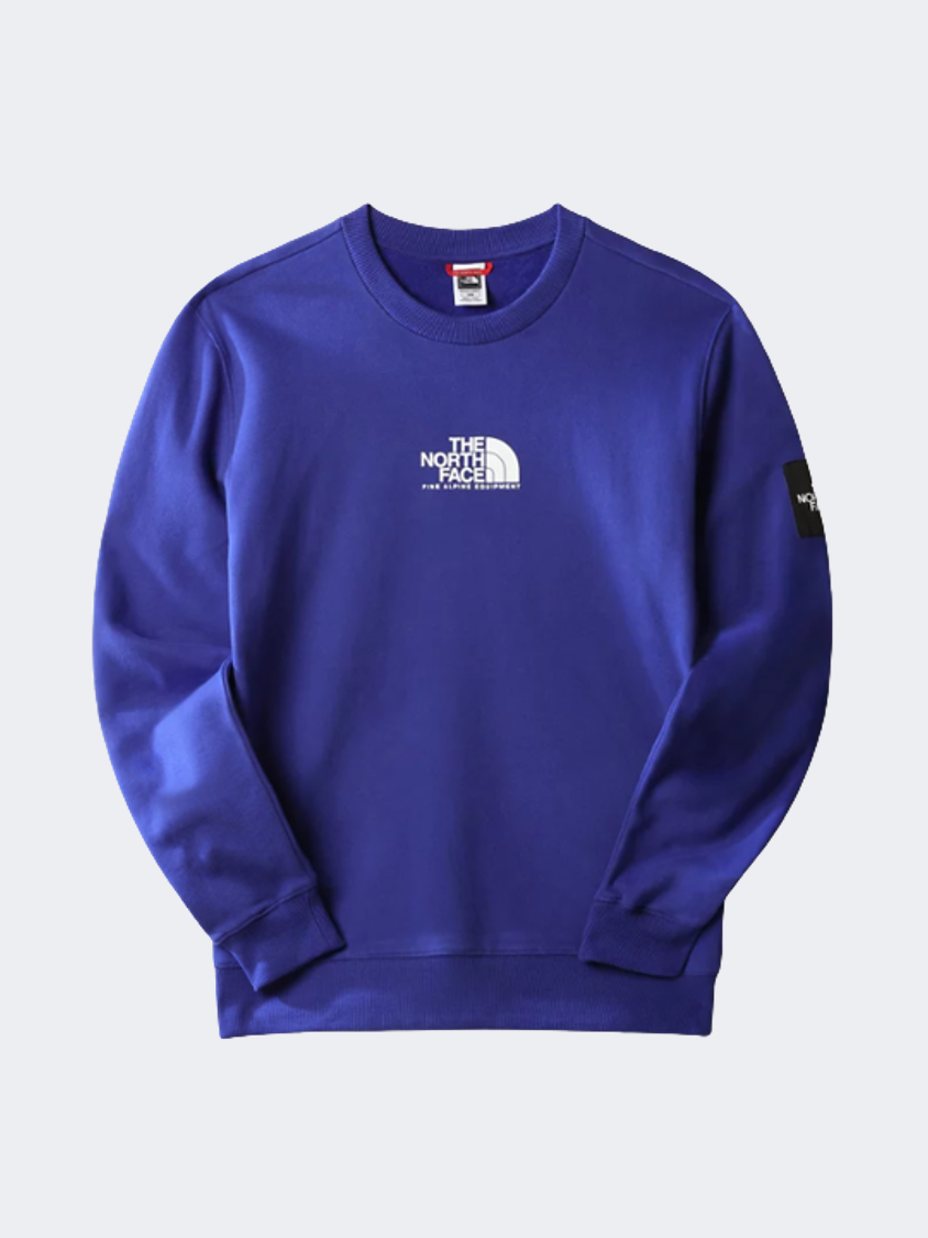 The North Face Seasonal Fine Crew Neck Men Lifestyle Sweatshirt Lapis Blue
