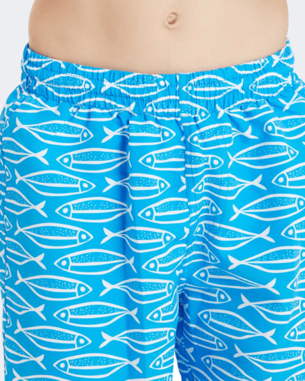 Zoggs 15" Fish Boys Swim Swim Short Blue/White 463404/000040