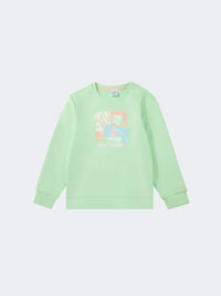 Erke Pullover Kids-Girls Training Sweatshirt Green