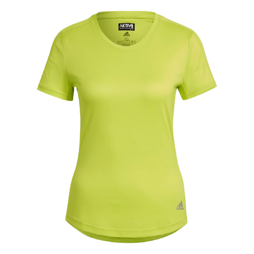 Adidas Run It Women Running T-Shirt Acid Yellow