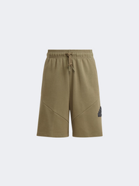 Adidas Future Icons Logo Kids-Unisex Sportswear Short Olive Strata/Black