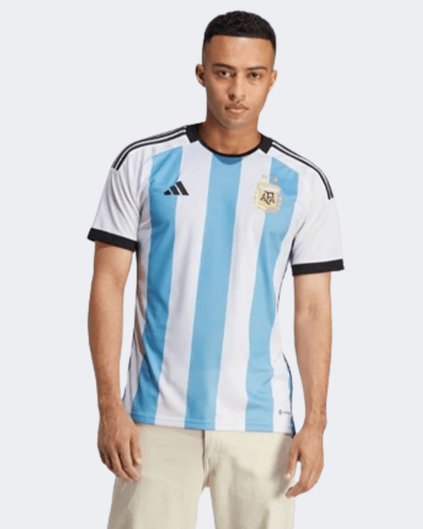 Adidas Argentina 22 Home Men Football T-Shirt White/Blue Hf2158