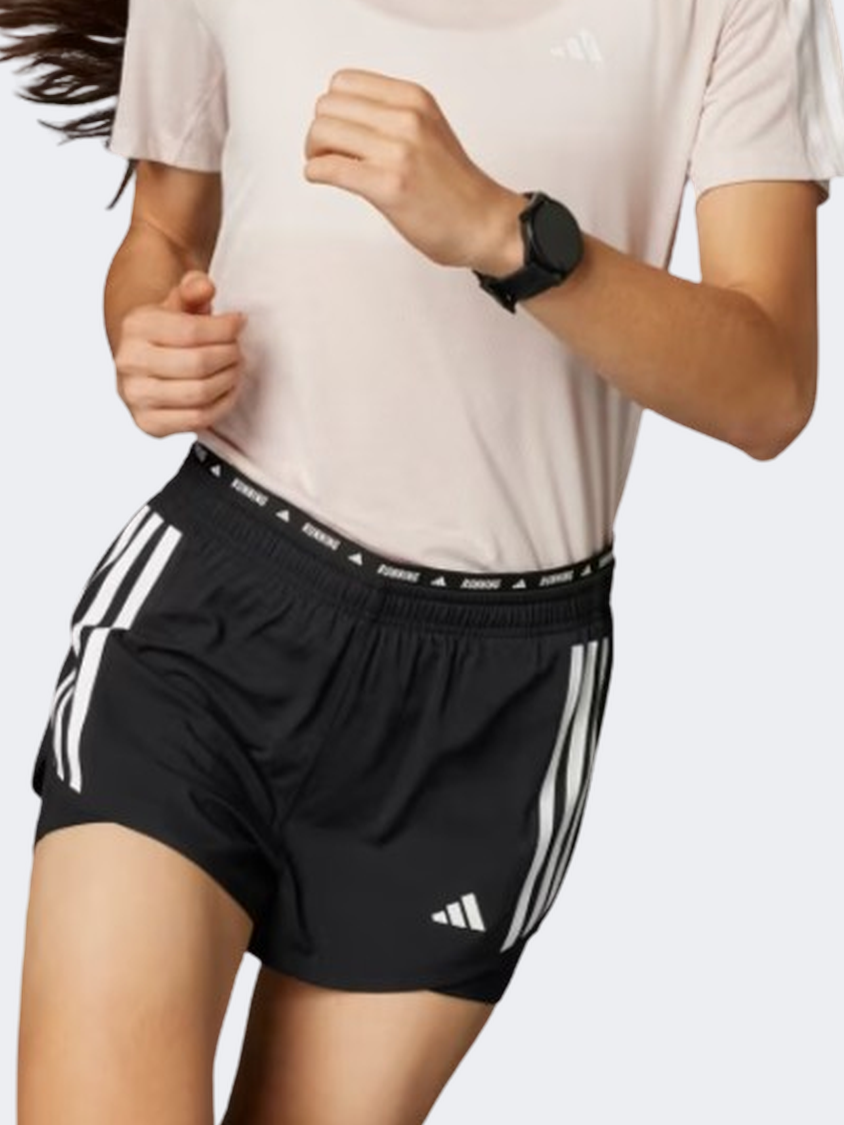 Adidas Own The Run 2In1 Women Running Short Black – MikeSport Lebanon