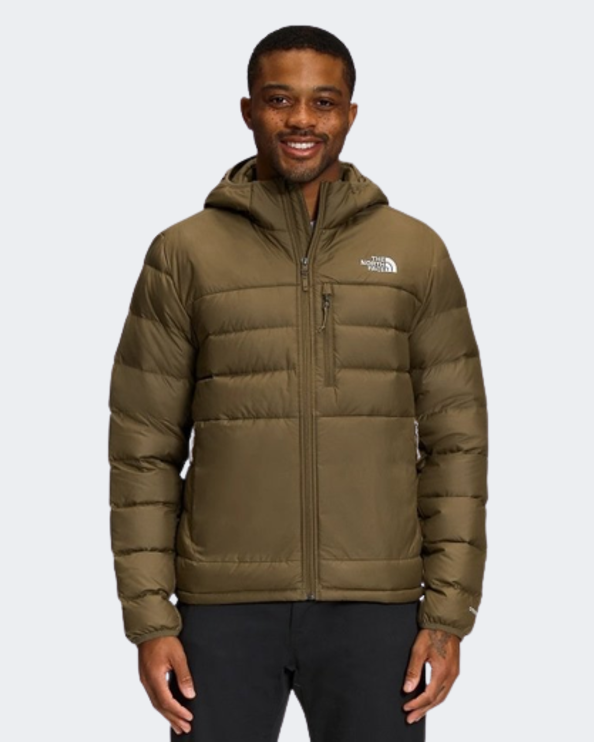 The North Face Aconcagua Hooded Down Men Lifestyle Jacket Military Olive Nf0A4R26-37U