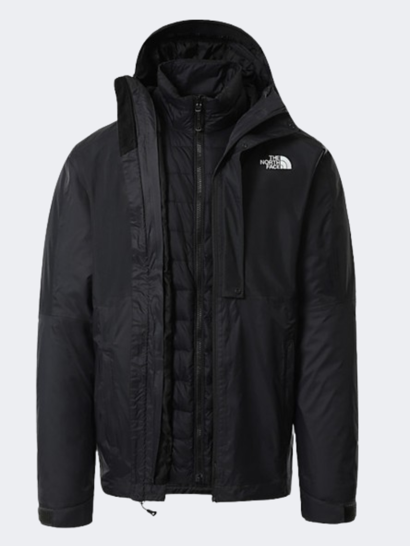 The North Face New Down Triclimate Men Hiking Jacket Asphalt Grey/Black