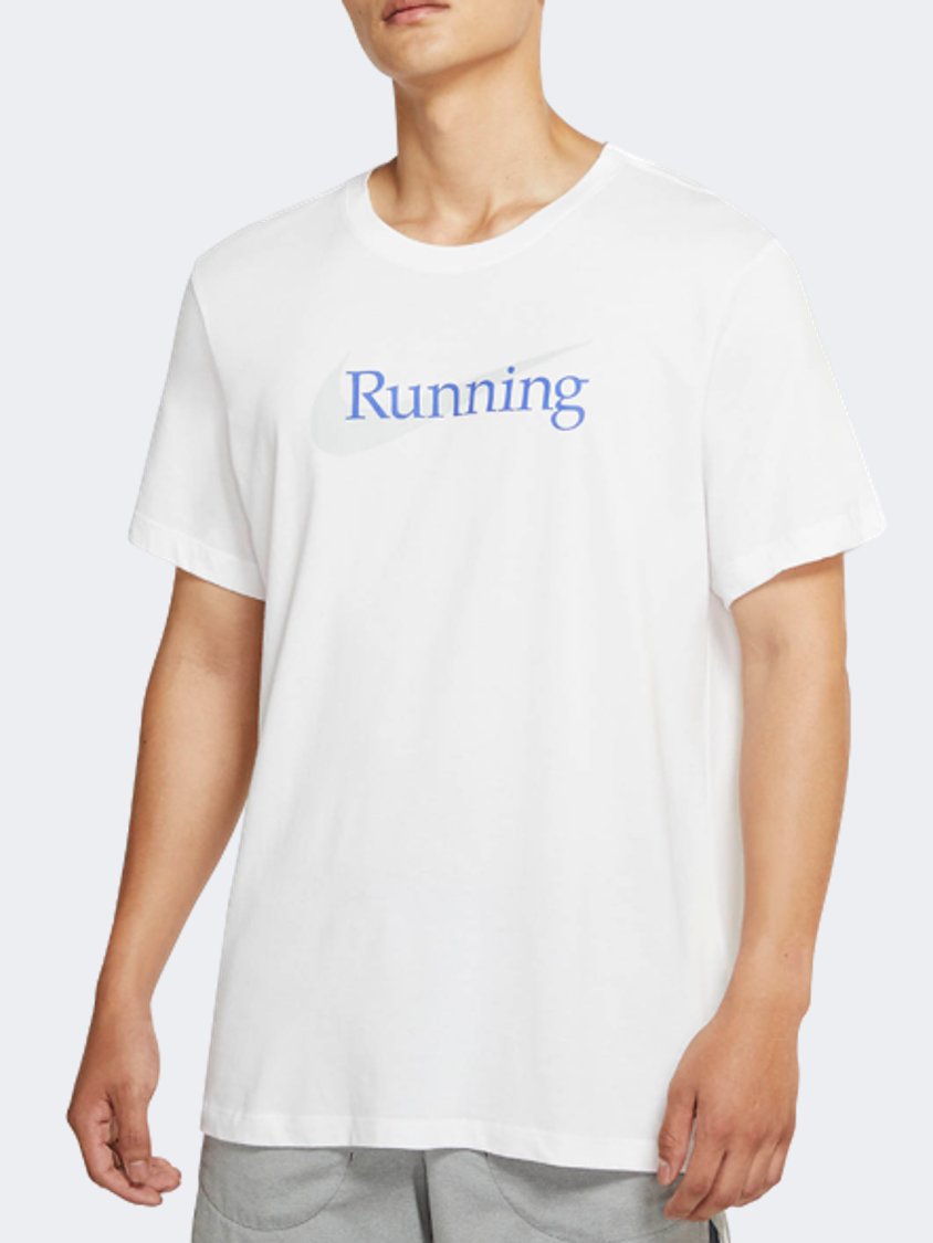 Nike Dri-Fit Men Running T-Shirt White