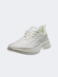 Erke Cushioning Women Running Shoes White/Green