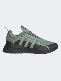 Adidas Nmd_V3 Men Original Shoes Silver Green