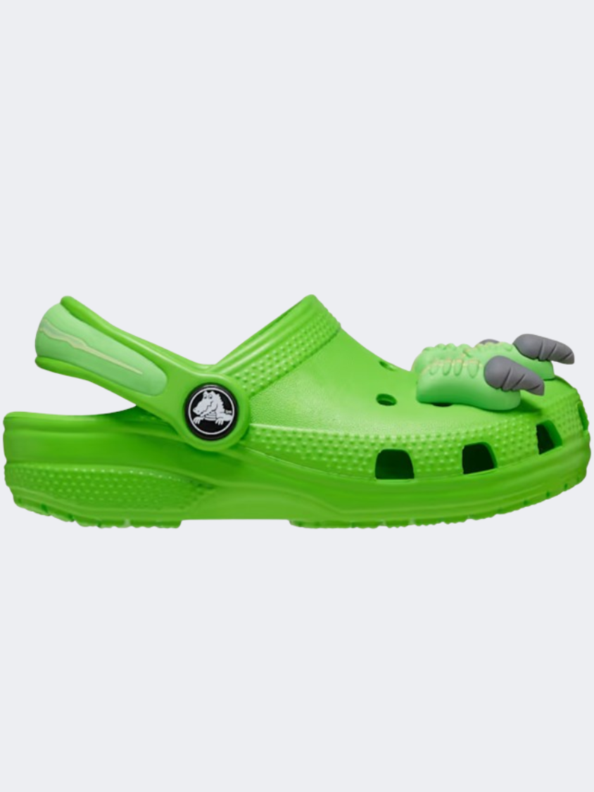 Crocs Classic I Am Dinosaur Kids Lifestyle Slippers Green Slime