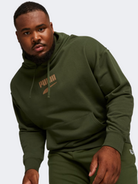 Puma Downtown Logo Men Lifestyle Hoody Myrtle