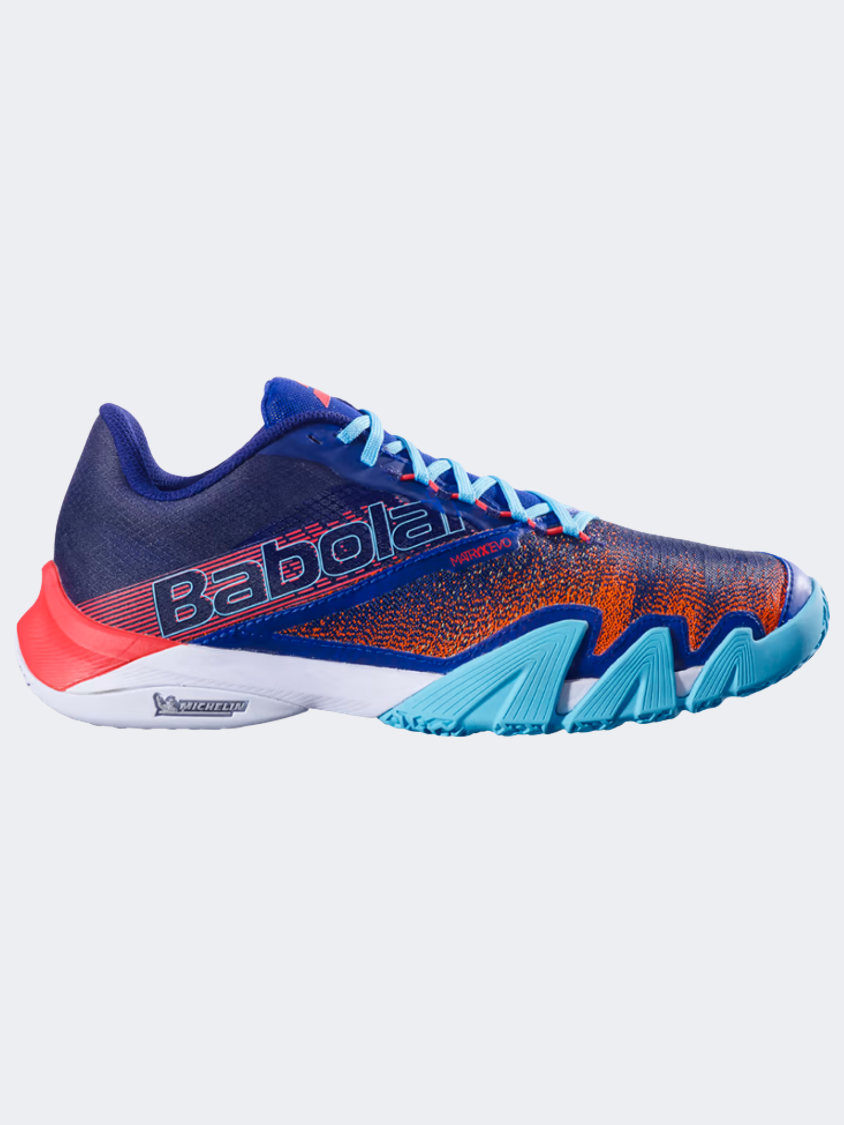 Babolat Jet Premura 2 Men Padel Shoes Blue/Orange