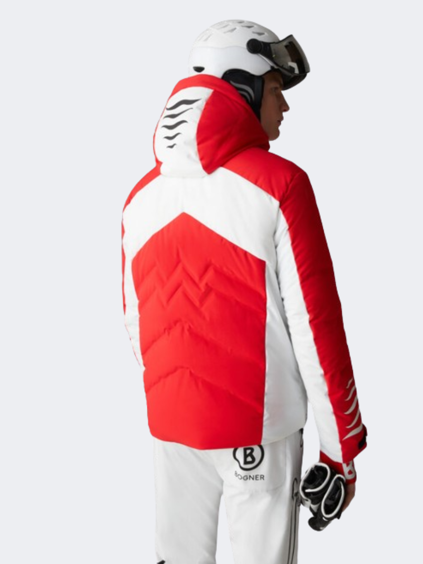 Bogner Jessy Men Skiing Jacket Red/White