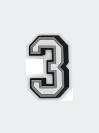 Crocs Number 3 Unisex Lifestyle Pins Black/White