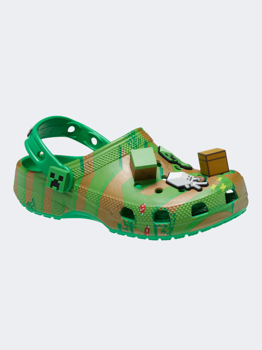 Crocs Minecraft Elevated Clog Ps-Boys Lifestyle Slippers  Multicolor