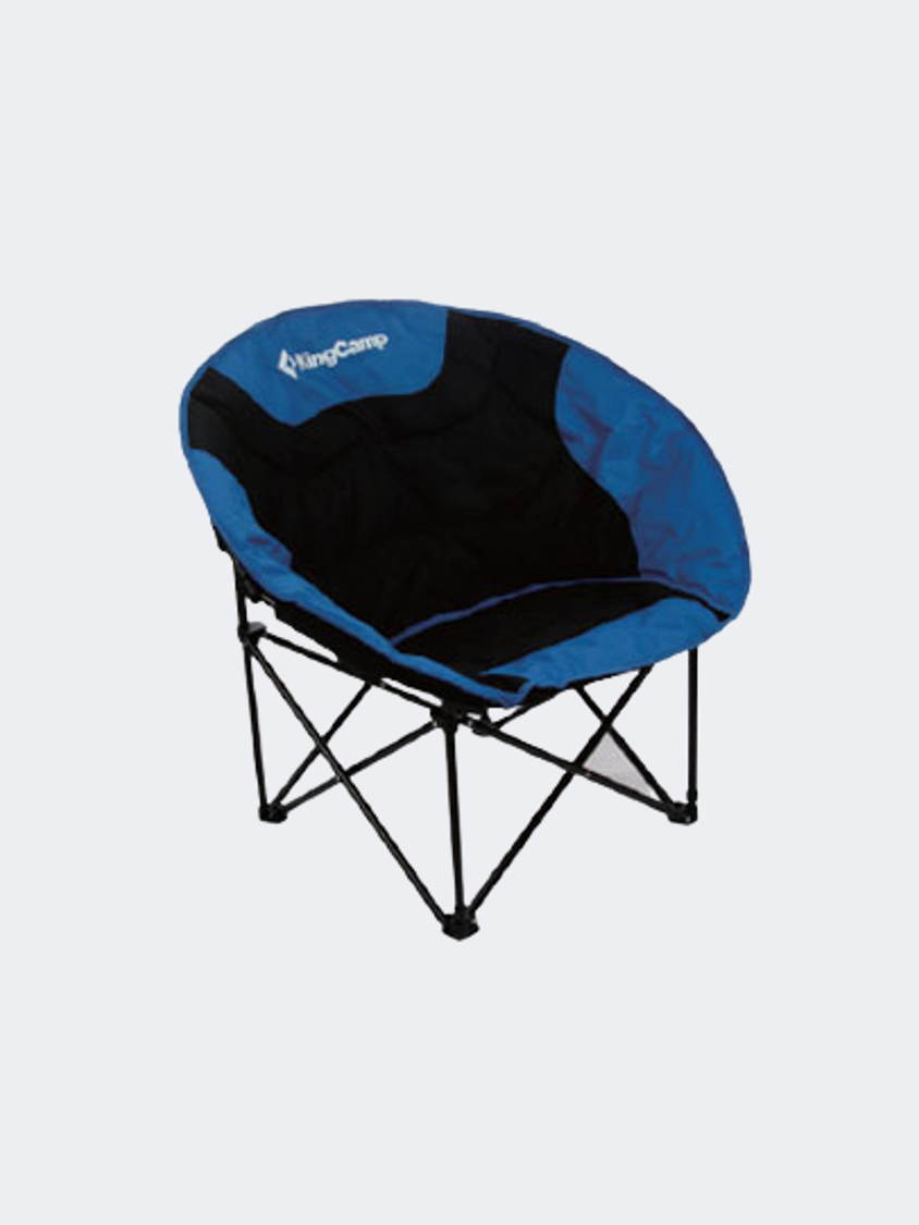 King Camp Unisex Outdoor Kc3816 Moon Leisure Black/ Royal Blue Chair.
