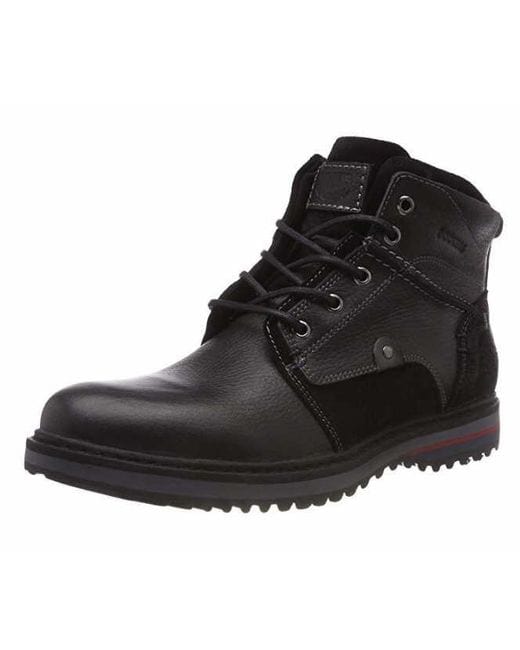 Dockers Tumbled Nappa Men Lifestyle Boots Schwarz Black 41Rd004