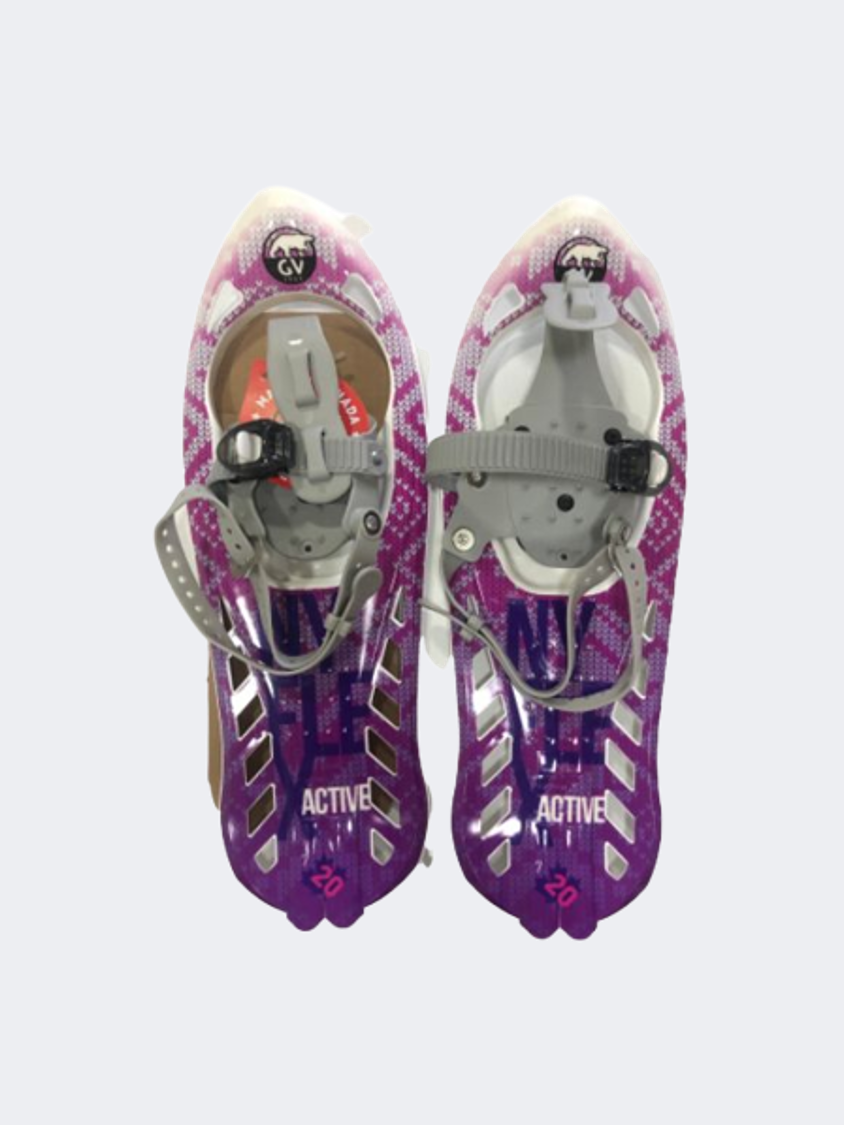 GV Nyflex 7X20 Girls Skiing Snow Shoes Purple