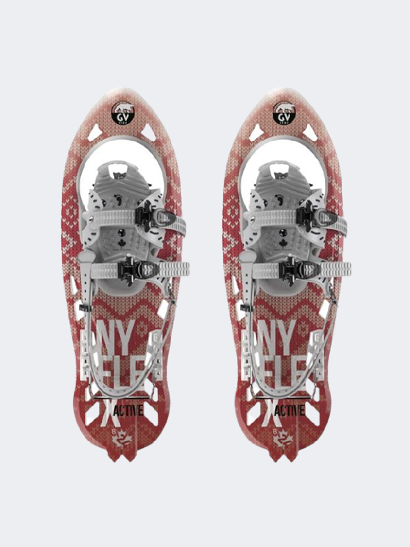 GV Nyflex Active 8X24 Unisex Skiing Snowshoes Red