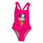 Topten One-Piece Swim Suit Girls  Beach Monokini Pink Ung017