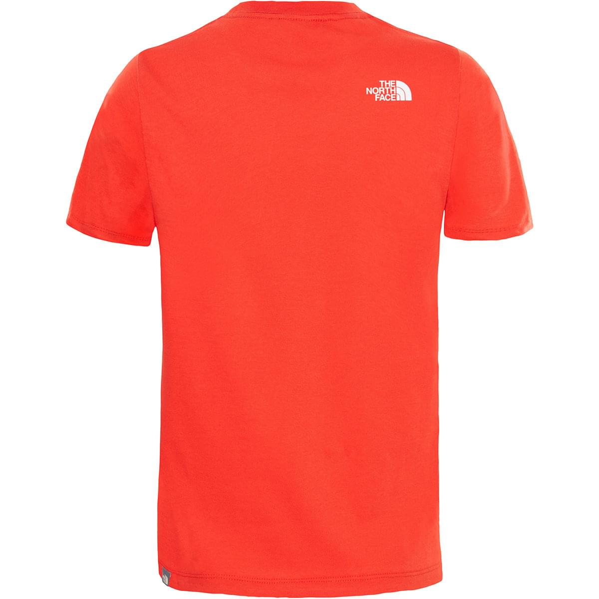 The North Face Easy Tee Youth Unisex Lifestyle T-Shirt Red Nf00A3P7-M6J