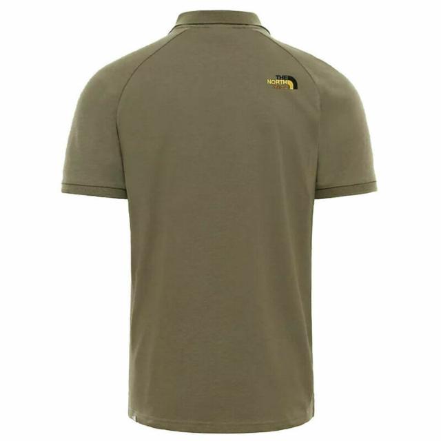 The North Face Raglan Jersey Men Lifestyle Polo Short Sleeve Olive Green Nf0A3Bq2-7D6