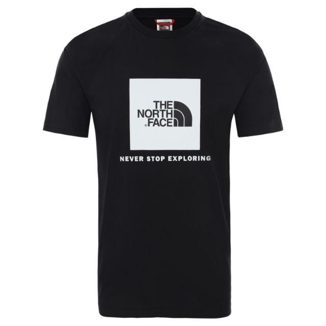 The North Face Raglan Red Box Tee Men Lifestyle T-Shirt Black